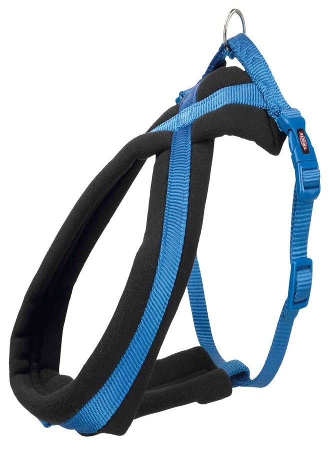 Trixie Premium Touring Harness for Dogs | Made with Fleece Padding, Adjustable, and Lightweight Strong D-Ring Keeps The Harness and Leash in Place M 45-80CM/25MM Royal Blue